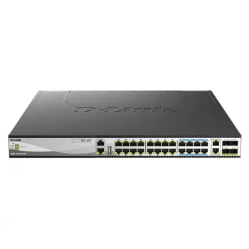 D-Link DMS-3130-30PS przełącznik sieciowy Managed L3 2.5G Ethernet (100/1000/2500) Power over Ethernet (PoE) 1U Czarny