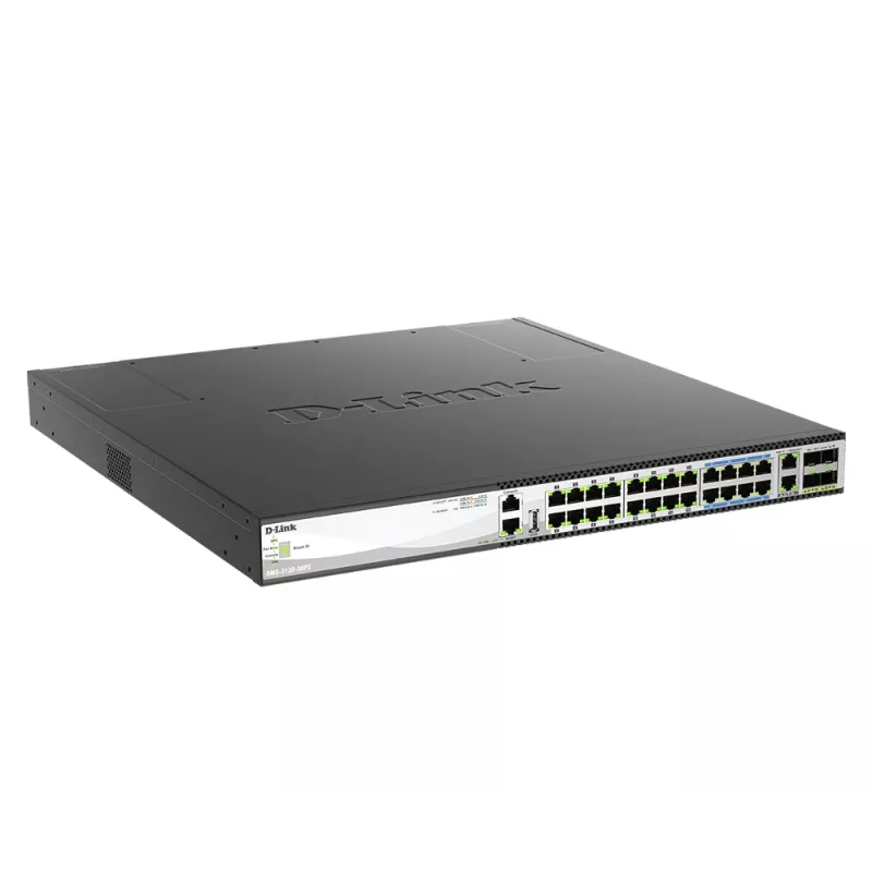 D-Link DMS-3130-30PS przełącznik sieciowy Managed L3 2.5G Ethernet (100/1000/2500) Power over Ethernet (PoE) 1U Czarny