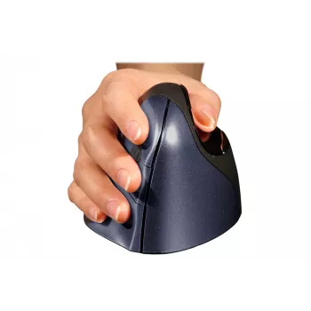 BakkerElkhuizen Evoluent 4 Bezprzewodowa, Praworęczna, Pionowa konstrukcja, Laser, RF Bezprzewodowa, 2600 DPI, Czarny, Niebieski