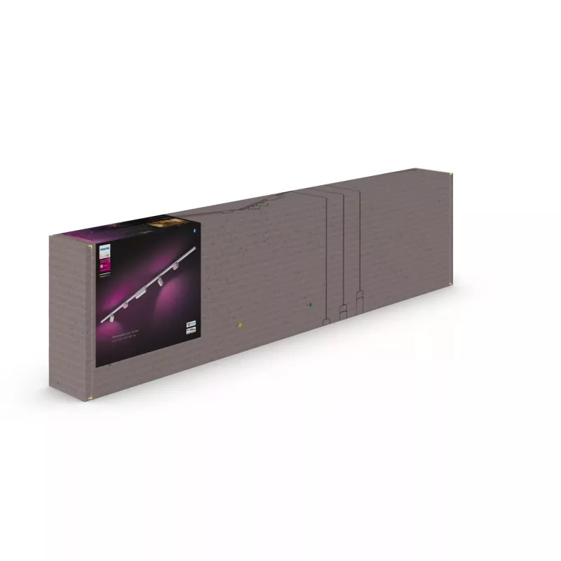 Philips Hue biały and colour ambience Perifo prosty zestaw sufitowy (4 reflektorki)