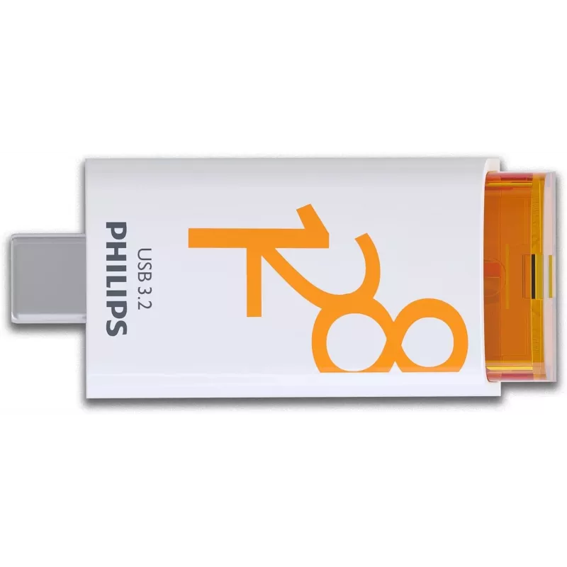 Philips USB 3.2 128GB Click Series Gen 1 USB-C pamięć flash USB USB typu C 3.2 Gen 1 (3.1 Gen 1) Biały