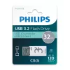 Philips Click Pamięć USB 32 GB USB Type-C 3.2 Gen 1 (3.1 Gen 1) Przezroczysty, Biały