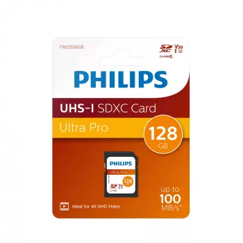 Pamięć flash Philips 128 GB SDXC UHS-I FM12SD65B