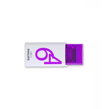 Philips Click pamięć USB 64 GB USB typu C 3.2 Gen 1 (3.1 Gen 1) fioletowy, biały