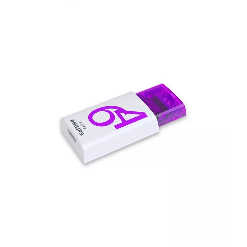 Philips Click pamięć USB 64 GB USB typu C 3.2 Gen 1 (3.1 Gen 1) fioletowy, biały
