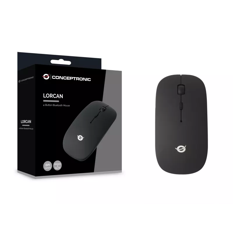 Conceptronic LORCAN01B 4-przyciskowa mysz Bluetooth