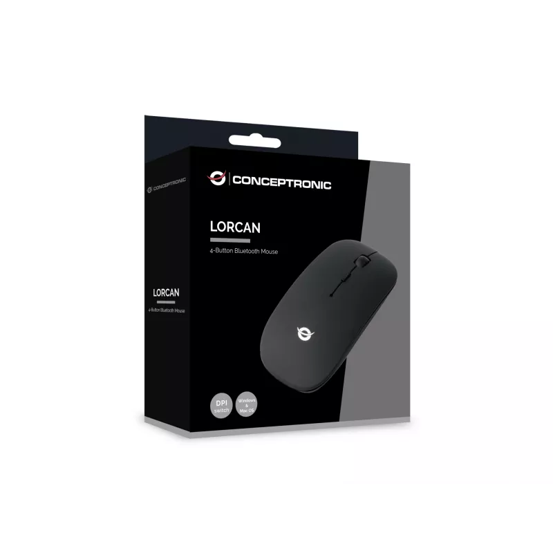Conceptronic LORCAN01B 4-przyciskowa mysz Bluetooth