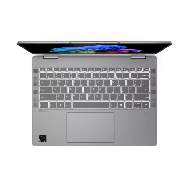 Lenovo IdeaPad 5 2-in-1 14Q8X9 Copilot+ PC Snapdragon X1P-42-100 Hybryda (2-w-1) 35,6 cm (14 cali) Ekran dotykowy WUXGA 16 GB LPDDR5x-SDRAM 1 TB SSD Wi-Fi 7 (802.11be) Windows 11 Home German Grey