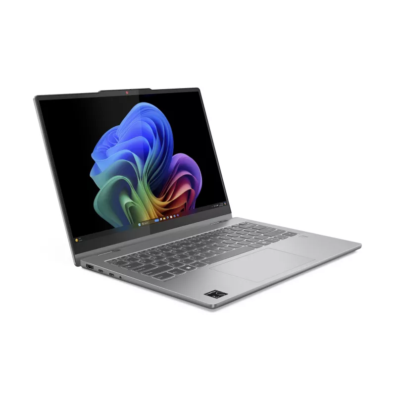 Lenovo IdeaPad 5 2-in-1 14Q8X9 Copilot+ PC Snapdragon X1P-42-100 Hybryda (2-w-1) 35,6 cm (14 cali) Ekran dotykowy WUXGA 16 GB LPDDR5x-SDRAM 1 TB SSD Wi-Fi 7 (802.11be) Windows 11 Home German Grey