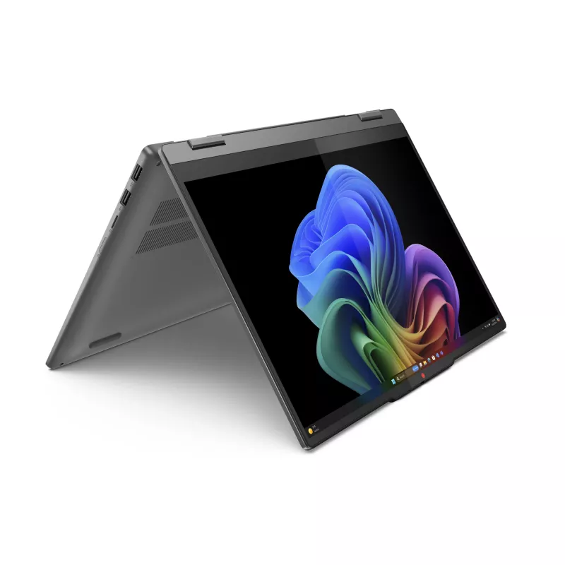 Lenovo IdeaPad 5 2-in-1 14Q8X9 Copilot+ PC Snapdragon X1P-42-100 Hybryda (2-w-1) 35,6 cm (14 cali) Ekran dotykowy WUXGA 16 GB LPDDR5x-SDRAM 1 TB SSD Wi-Fi 7 (802.11be) Windows 11 Home German Grey