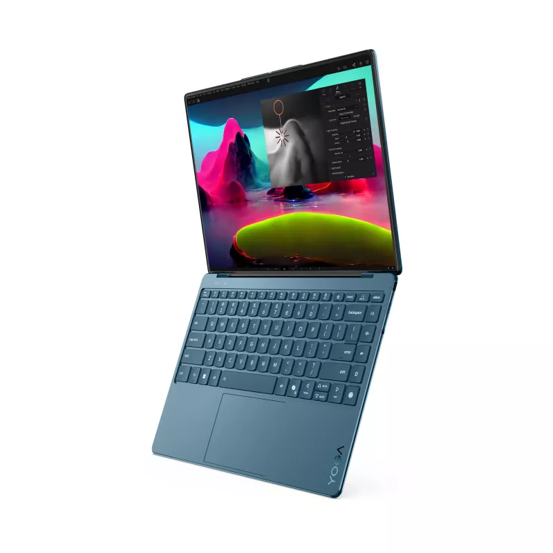 Lenovo Yoga Slim 9 14ILL10 Copilot+ PC Intel Core Ultra 7 258V Laptop 35,6 cm (14 cali) Ekran dotykowy WQUXGA 32 GB LPDDR5x-SDRAM 1 TB SSD Wi-Fi 7 (802.11be) Windows 11 Home Kolor Teal