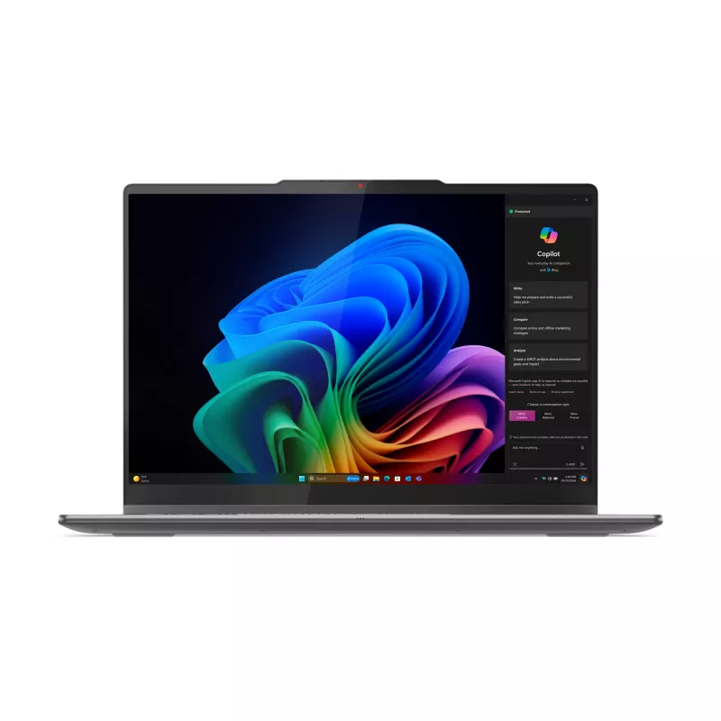 Lenovo Yoga 7 2-in-1 14ILL10 Copilot+ PC Intel Core Ultra 7 256V Hybryda (2 w 1) 35,6 cm (14 cali) Ekran dotykowy 2.8K 16 GB LPDDR5x-SDRAM 1 TB SSD Wi-Fi 7 (802.11be) Windows 11 Home Szary