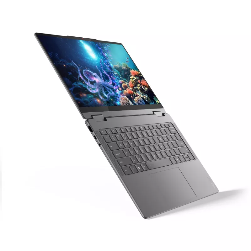 Lenovo Yoga 7 2-in-1 14ILL10 Copilot+ PC Intel Core Ultra 7 256V Hybryda (2 w 1) 35,6 cm (14 cali) Ekran dotykowy 2.8K 16 GB LPDDR5x-SDRAM 1 TB SSD Wi-Fi 7 (802.11be) Windows 11 Home Szary