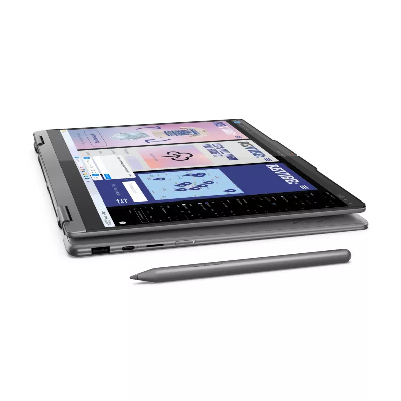 Lenovo Yoga 7 2-in-1 14ILL10 Copilot+ PC Intel Core Ultra 7 256V Hybryda (2 w 1) 35,6 cm (14 cali) Ekran dotykowy 2.8K 16 GB LPDDR5x-SDRAM 1 TB SSD Wi-Fi 7 (802.11be) Windows 11 Home Szary