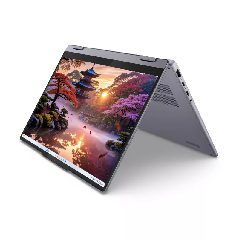 Lenovo IdeaPad 5 2-in-1 14AKP10 Copilot+ PC AMD Ryzen™ AI 7 350 Hybrid (2-in-1) 35,6 cm (14 cali) Ekran dotykowy WUXGA 16 GB LPDDR5x-SDRAM 512 GB SSD Wi-Fi 7 (802.11be) Windows 11 Home German Grey