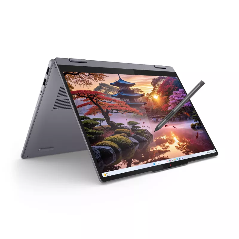 Lenovo IdeaPad 5 2-in-1 14AKP10 Copilot+ PC AMD Ryzen™ AI 7 350 Hybrid (2-in-1) 35,6 cm (14 cali) Ekran dotykowy WUXGA 16 GB LPDDR5x-SDRAM 512 GB SSD Wi-Fi 7 (802.11be) Windows 11 Home German Grey