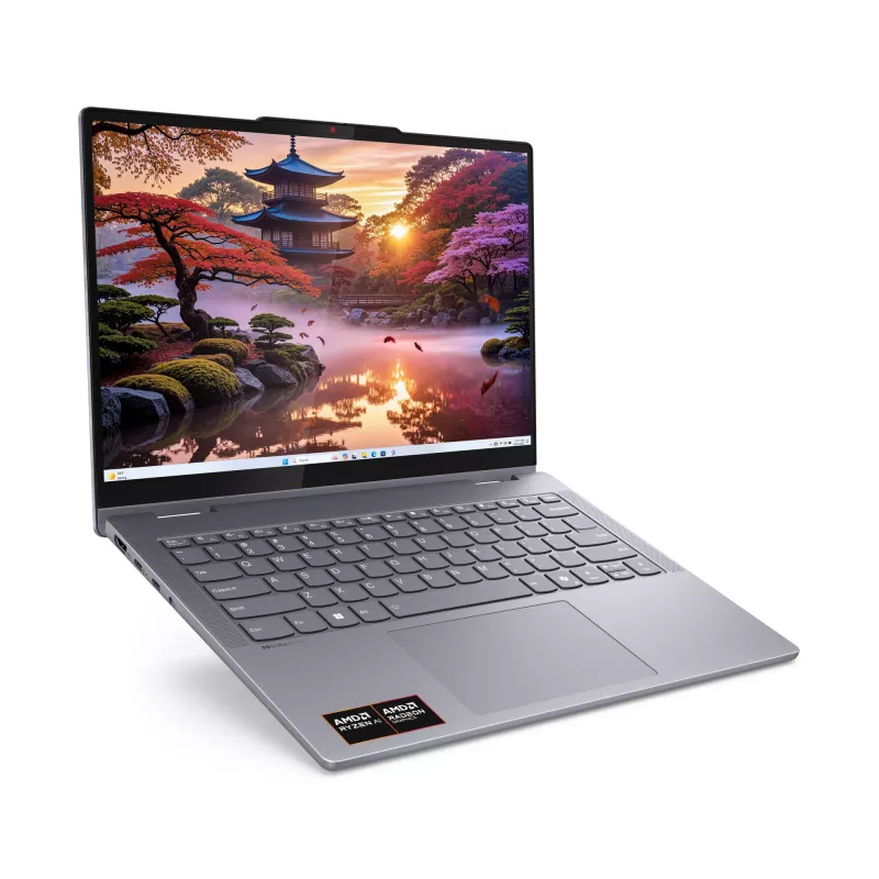 Lenovo IdeaPad 5 2-in-1 14AKP10 Copilot+ PC AMD Ryzen™ AI 7 350 Hybrid (2-in-1) 35,6 cm (14 cali) Ekran dotykowy WUXGA 16 GB LPDDR5x-SDRAM 512 GB SSD Wi-Fi 7 (802.11be) Windows 11 Home German Grey