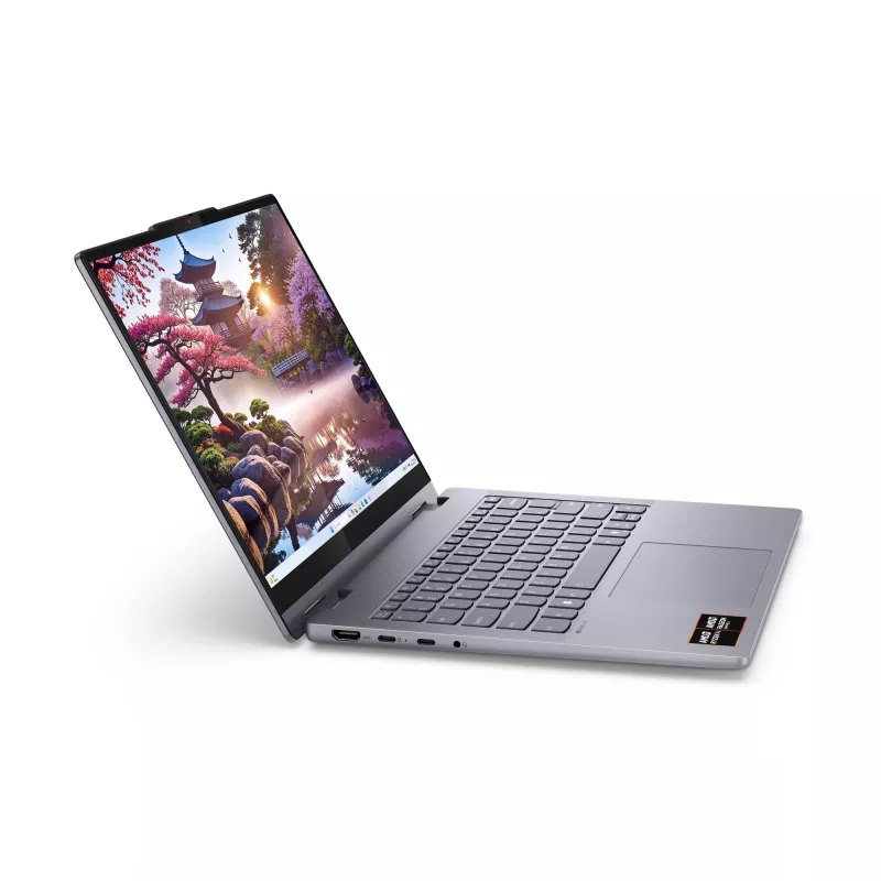 Lenovo IdeaPad 5 2-in-1 14AKP10 Copilot+ PC AMD Ryzen™ AI 7 350 Hybrid (2-in-1) 35,6 cm (14 cali) Ekran dotykowy WUXGA 16 GB LPDDR5x-SDRAM 512 GB SSD Wi-Fi 7 (802.11be) Windows 11 Home German Grey