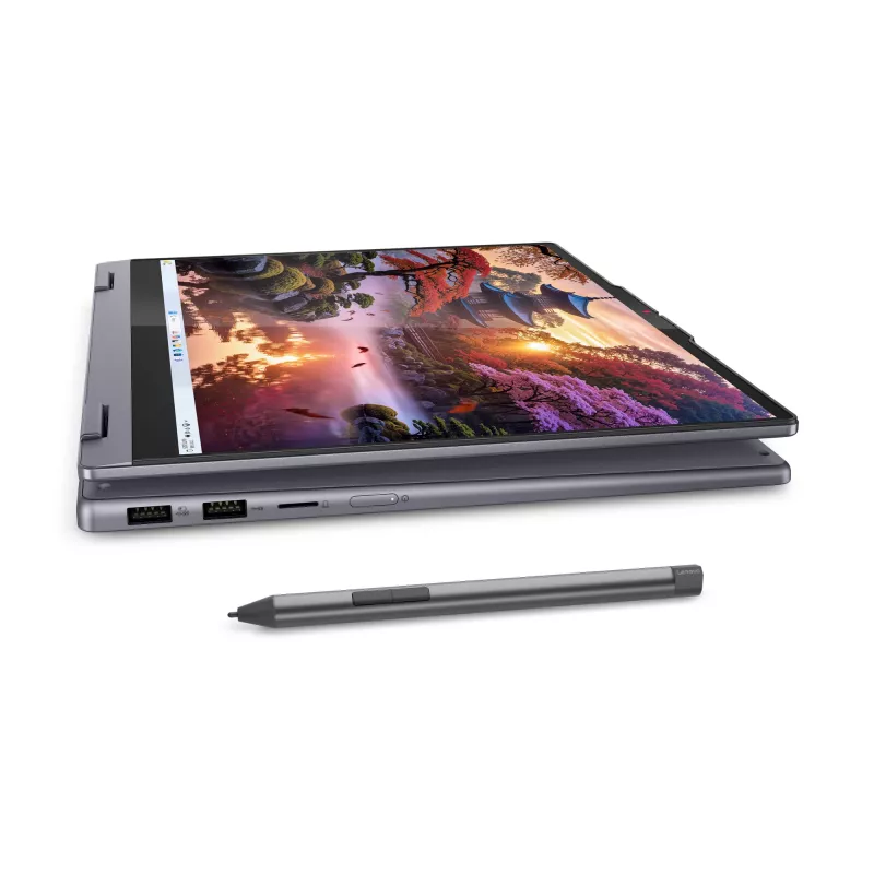 Lenovo IdeaPad 5 2-in-1 14AKP10 Copilot+ PC AMD Ryzen™ AI 7 350 Hybrid (2-in-1) 35,6 cm (14 cali) Ekran dotykowy WUXGA 16 GB LPDDR5x-SDRAM 512 GB SSD Wi-Fi 7 (802.11be) Windows 11 Home German Grey
