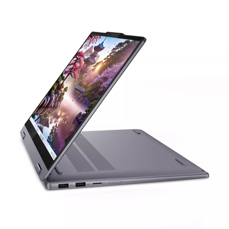 Lenovo IdeaPad 5 2-in-1 14AKP10 Copilot+ PC AMD Ryzen™ AI 7 350 Hybrid (2-in-1) 35,6 cm (14 cali) Ekran dotykowy WUXGA 16 GB LPDDR5x-SDRAM 512 GB SSD Wi-Fi 7 (802.11be) Windows 11 Home German Grey