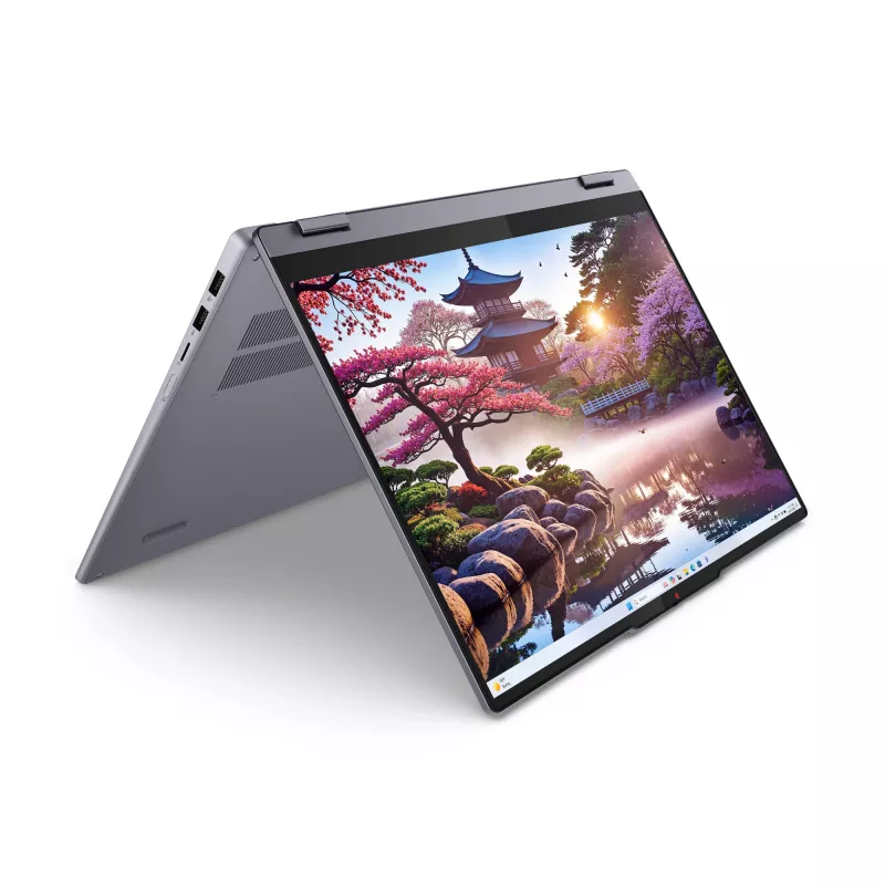 Lenovo IdeaPad 5 2-in-1 16AKP10 Copilot+ PC AMD Ryzen™ AI 7 350 Hybryda (2-w-1) 40,6 cm (16 cali) Ekran dotykowy WUXGA 16 GB LPDDR5x-SDRAM 1 TB SSD Wi-Fi 7 (802.11be) Windows 11 Home German Grey