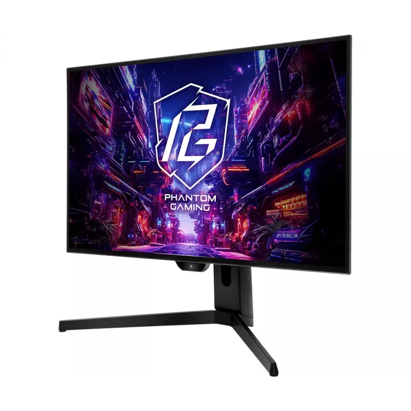 Monitor komputerowy ASRock PGO27QFS 27 cali 2560x1440 Quad HD OLED WOLED, 0,03 ms, 275 cd/m², USB‑C, VESA, regulacja wysokości