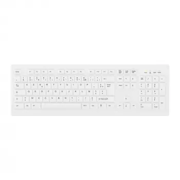 Contour Design Active Key Contour ClassicClean Klawiatura Medyczna Zdejmowalna Osłona Pełnowymiarowa Bezprzewodowa Biała C8100