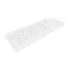 Contour Design Active Key Contour ClassicClean Klawiatura Medyczna Zdejmowalna Osłona Pełnowymiarowa Bezprzewodowa Biała C8100