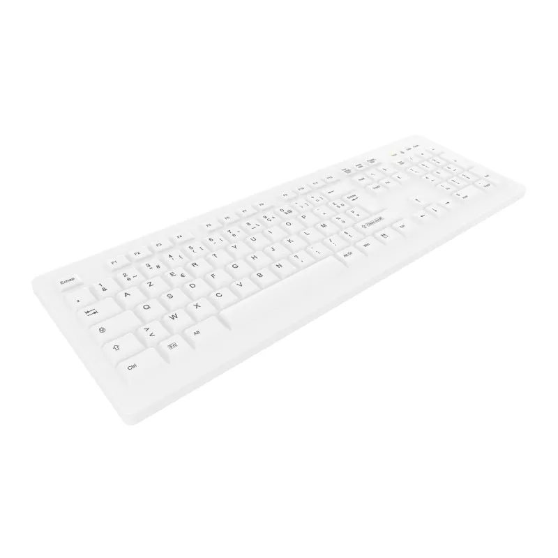 Contour Design Active Key Contour ClassicClean Klawiatura Medyczna Zdejmowalna Osłona Pełnowymiarowa Bezprzewodowa Biała C8100