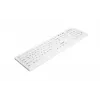 Contour Design Active Key AK-C8100F-U1-W/US klawiatura medyczna USB QWERTY US English biała