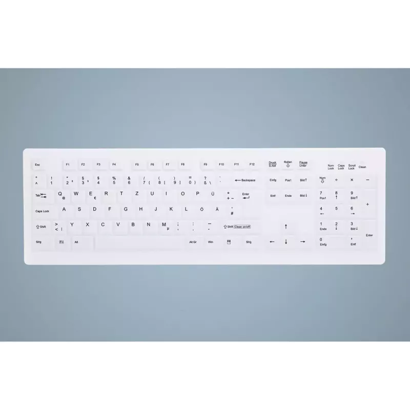 Contour Design Active Key AK-C8100F-U1-W/US klawiatura medyczna USB QWERTY US English biała