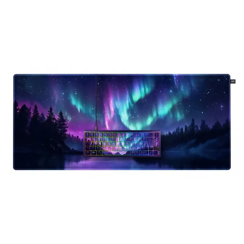 Klawiatura mechaniczna Cherry NORTHERN LIGHT Bundle 65% QWERTZ niemiecka USB RGB przewód 2 m wielokolorowa