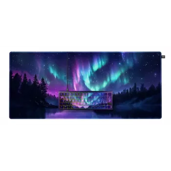 Klawiatura mechaniczna Cherry NORTHERN LIGHT Bundle 65% QWERTZ niemiecka USB RGB przewód 2 m wielokolorowa