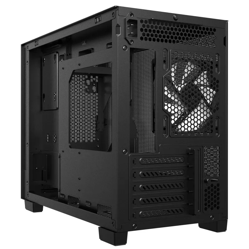 XPG VALOR MESH NANO OBUDOWA MIDI TOWER - Czarna, Midi Tower, PC, Czarny, micro ATX, Mini-ITX, SPCC, 17 cm