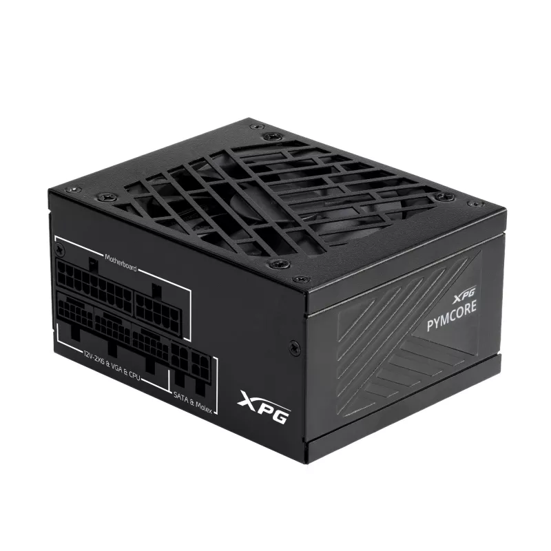 XPG PYMCORE 850w SFX GOLD Power Supply, 850 W, 100 - 240 V, 50/60 Hz, 10 A, 20 A, 70.8 A
