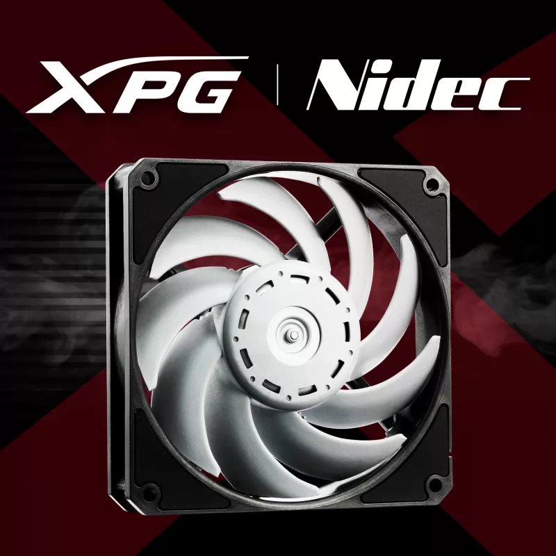 XPG VENTO PRO 120 PWM Czarny, Wentylator, 12 cm, 450 obr./min, 2500 obr./min, Czarny, Biały