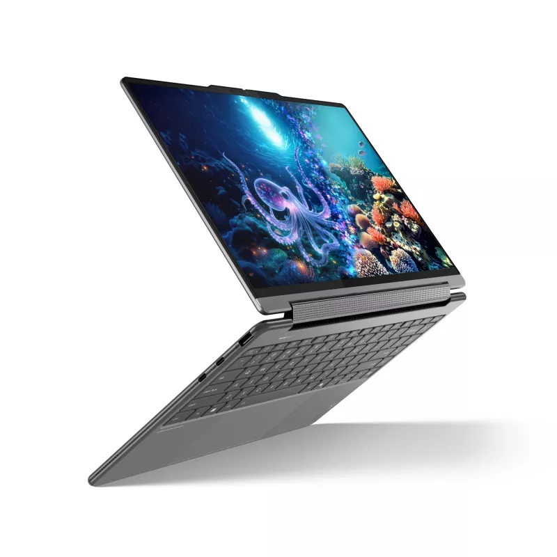 Lenovo Yoga 9 2-in-1 14ILL10 Copilot+ PC Intel Core Ultra 7 258V Hybryda (2-w-1) 35,6 cm (14 cali) Ekran dotykowy WQUXGA 32 GB LPDDR5x-SDRAM 1 TB SSD Wi-Fi 7 (802.11be) Windows 11 Home Szary