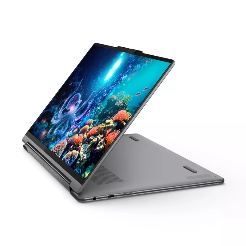 Lenovo Yoga 9 2-in-1 14ILL10 Copilot+ PC Intel Core Ultra 7 258V Hybryda (2-w-1) 35,6 cm (14 cali) Ekran dotykowy WQUXGA 32 GB LPDDR5x-SDRAM 1 TB SSD Wi-Fi 7 (802.11be) Windows 11 Home Szary
