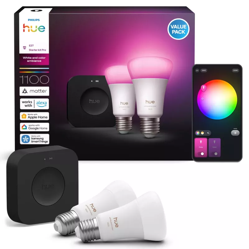 Philips Hue biały and colour ambience inteligentny zestaw oświetleniowy Bluetooth/Zigbee 8,1 W