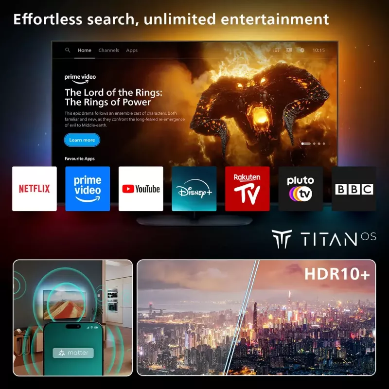 Telewizor Philips 8500 series 65PUS8500/12 65 cali 4K Ultra HD QLED 3840 x 2160