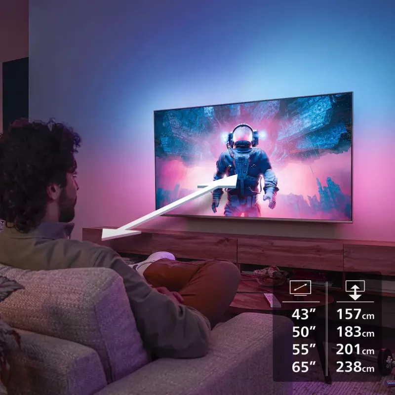 Philips 55PUS8500/12 Telewizor 139,7 cm (55 cali) 4K Ultra HD Smart TV Wi-Fi Czarny
