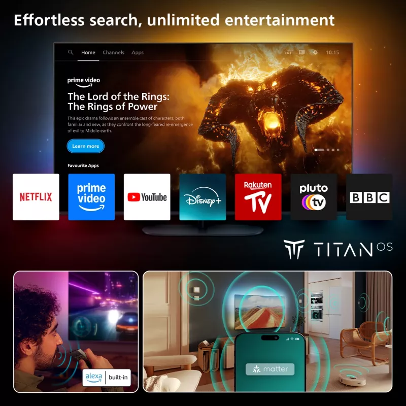 Telewizor Philips Ambilight 85MLED910/12 65 cali 4K Ultra HD QD-Mini LED