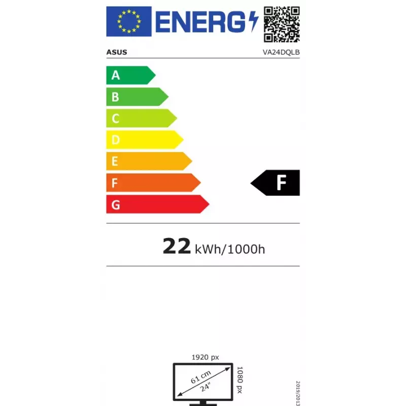 Monitor komputerowy ASUS VA24DQLB 60,5 cm (23,8 cala) 1920 x 1080 pikseli Full HD LED Czarny