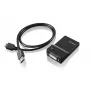 Lenovo USB 3.0 - DVI/VGA karta graficzna USB 2048 x 1152 pikseli Czarny
