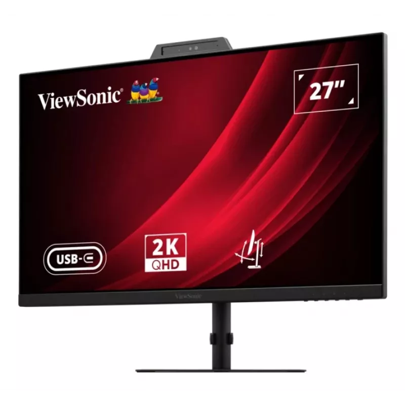 Monitor komputerowy ViewSonic VG2741V-2K 27 cali, 2560×1440 QHD, 4 ms, IPS/LCD, wbudowane głośniki, VESA, regulacja wysokości, czarny
