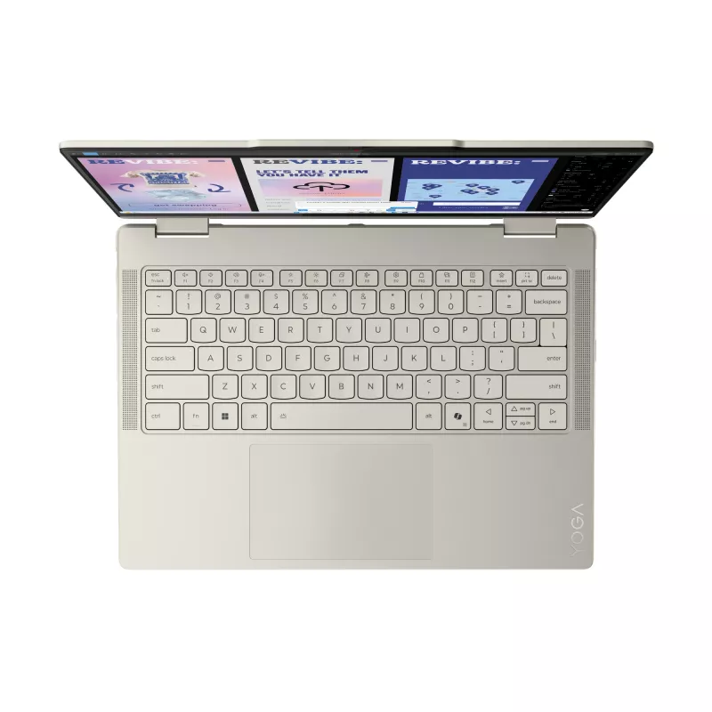 Lenovo Yoga 7 2-in-1 14ILL10 Copilot+ PC Intel Core Ultra 5 226V Hybryda (2-w-1) 35,6 cm (14 cali) Ekran dotykowy WUXGA 16 GB LPDDR5x-SDRAM 1 TB SSD Wi-Fi 7 (802.11be) Windows 11 Home German Grey