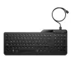 Klawiatura przewodowa HP 400 z podświetleniem, pełnowymiarowa, USB, czarna