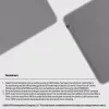 Podkładka na biurko HP 200 z możliwością odkażania, szara, monochromatyczna, politereftalan etylenu z recyklingu (rPET), guma, antypoślizgowa podstawa