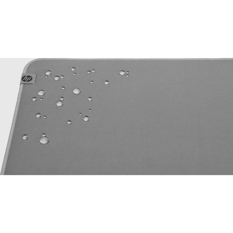 Podkładka na biurko HP 200 z możliwością odkażania, szara, monochromatyczna, politereftalan etylenu z recyklingu (rPET), guma, antypoślizgowa podstawa