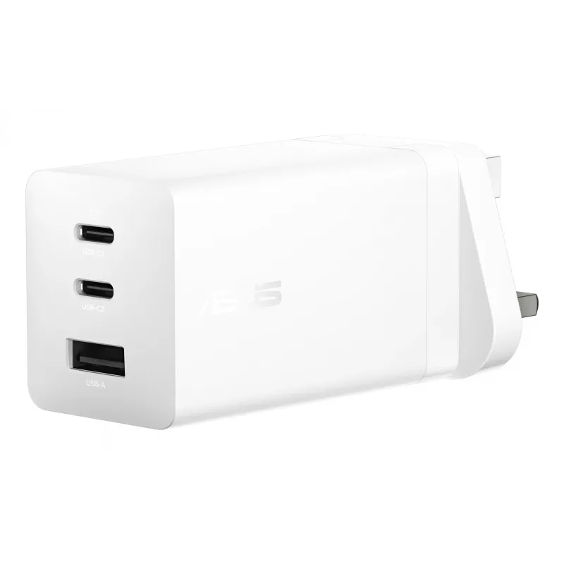 Ładowarka ASUS 100W USB-C GaN Charger uniwersalna biała AC szybkie ładowanie do użytku wewnętrznego